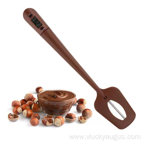 Silicone Spatula With Thermometer For Candy Chocolate Making